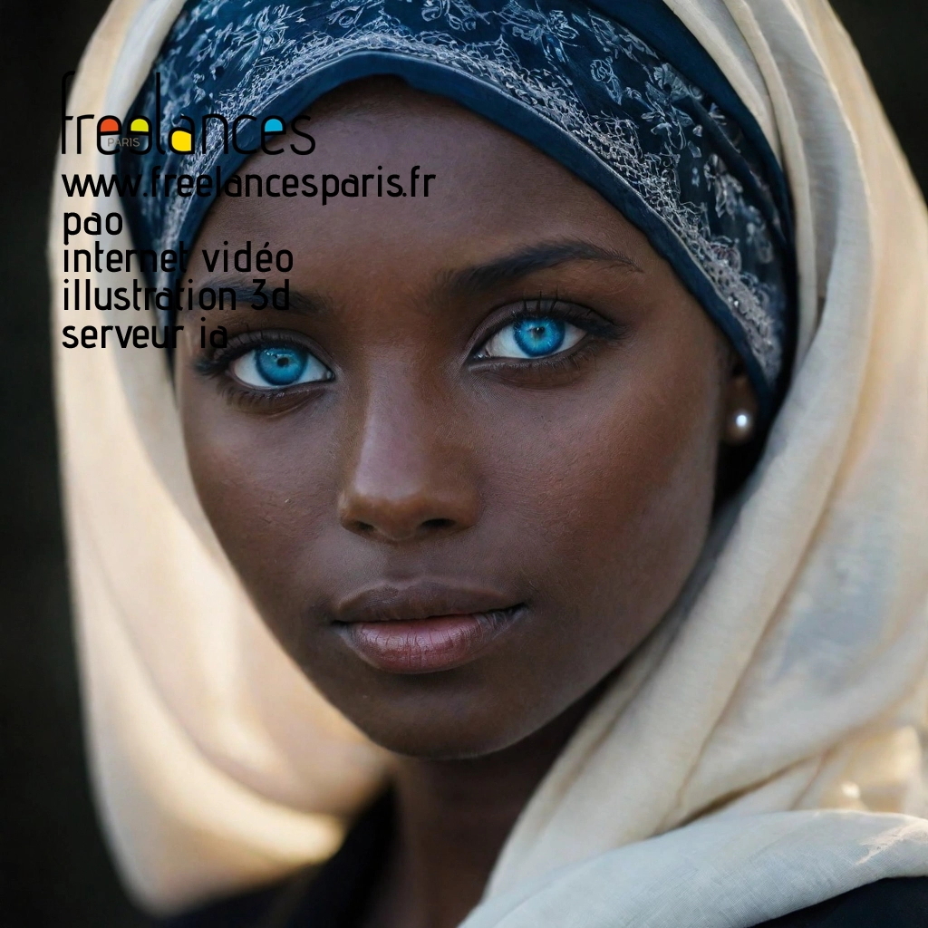 Pao mise en page internet vidéo illustration 3d serveur IA générative AI freelance paris studio de création magazines 733ugzb0